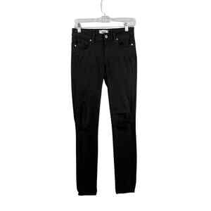 Paige Womens Jeans Size 26 Verdugo Ultra Skinny Distressed Black Low Rise
